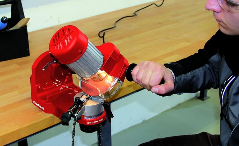 Einhell Chainsaw Sharpener, GC-CS 235 E (235 W, 3000 min-1, Depth Restriction, Chain tensioner, Illumination), 4499910 - 9