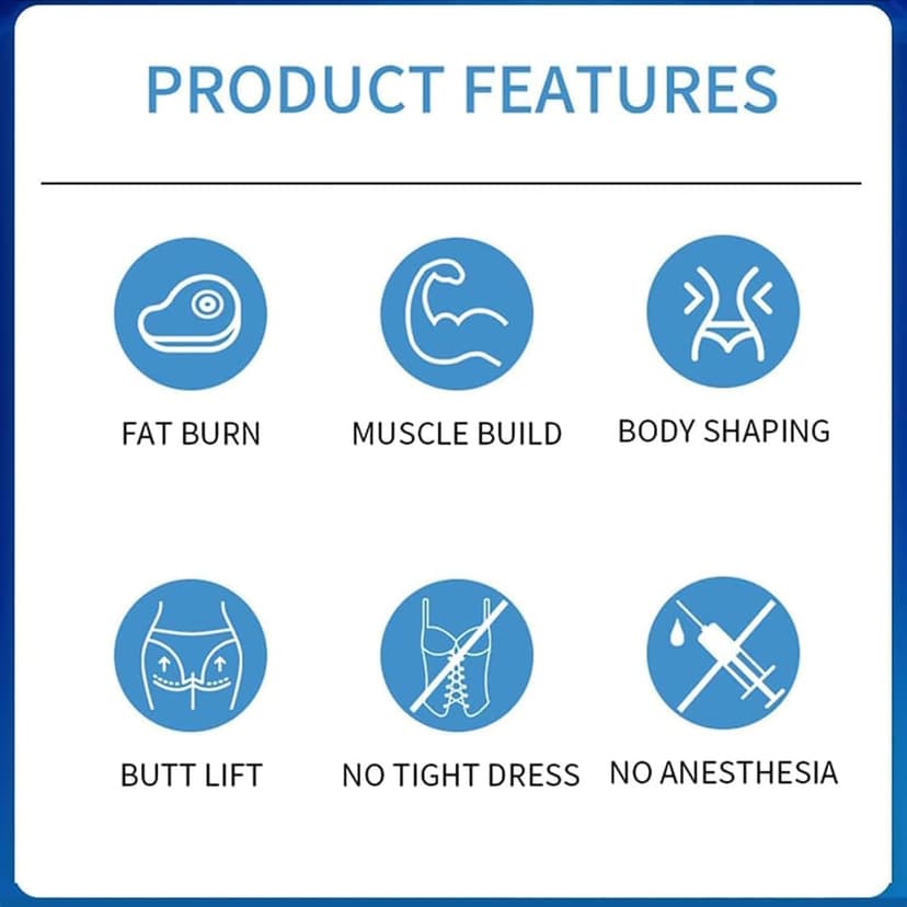 PHOLK Body Sculpt Slimming Machine, 2800W Electromagnetic Body Sculpting Machine, Magnetic Vibration Intensity: 7 Tesla, EMS for Fat Burning, for Thighs, Buttocks - 3