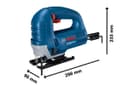 Bosch Professional GST 8000 E Jigsaw (Including 1x Saw Blade T144 D, Anti-Splinter Guard, in Carton) - 2