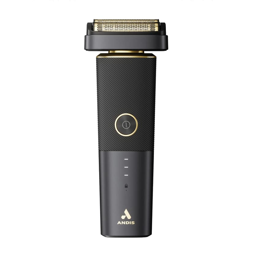 Andis - PFS-1,Resurge Foil Shaver - Includes Gold Titanium Hypoallergenic Foils,Easily Adjustable Pivot Head,Powered by Lithium-Ion Battery,Battery-Life Indicator & USB Charging Port – Black,White - 5