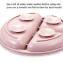 PandaEar 2 Pack Silicone Baby Suction Plates with 2 Spoons 2 Forks for Weaning Girls, Sectioned Divided Baby Weaning Plates, Toddler Dinner Plates Set for Toddlers Kids Childrens, BPA-Free, Pink - 5