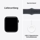 Apple Watch SE 3 [GPS 44mm] Smart Watch with Midnight Case and Midnight Sport Band Activity/Sleep/Heart Rate Monitor/Display Always On - 6