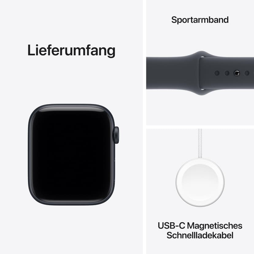 Apple Watch SE 3 [GPS 44mm] Smart Watch with Midnight Case and Midnight Sport Band Activity/Sleep/Heart Rate Monitor/Display Always On - 6