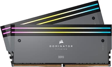 CORSAIR Dominator Titanium RGB DDR5 RAM 64Go (2x32Go) Jus…