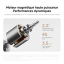 Xiaomi Portable Electric Air Compressor 2 Pro – High-Speed Cordless Tyre Inflator with Digital Display, 150 PSI, Smart Presets, Type-C Charging, 19L/Min Airflow, for Car, Bike, Ball – Black - 3