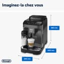 De'Longhi Magnifica Start ECAM220.60.B, Fully Automatic Bean to Cup Coffee Machine with 4 One-Touch Recipes, Soft-Touch Control Panel, Auto Milk, 1450W, Black - 7