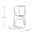 Melitta Enjoy Top Therm, 1017-08, Coffee Machine with Insulated Stainless Steel Jug, Aroma Selector, Black/Brushed Steel - 2