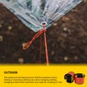 EdcX Paracord 4 mm, 35+ Couleurs Unies (10 m, 15 m, 30 m, 50 m, 100 m, 300 m) | Idéal pour l'artisanat, Le Camping, la Survie | Corde 100% Nylon 4 mm | Cordon 550 Type III (Sofit Orange, 50 m) - 7