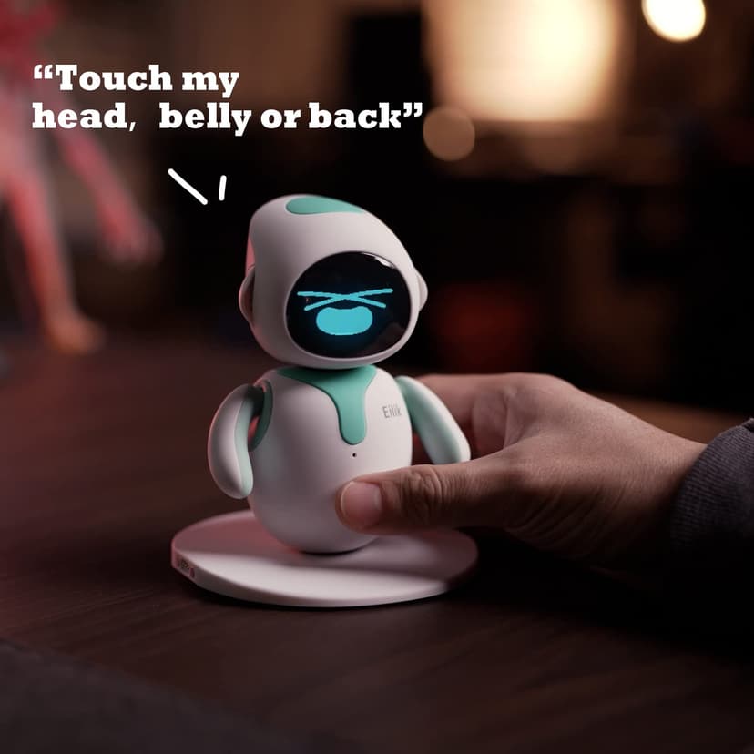 ENERGIZE LAB Eilik - Cute Robot Pets Toys with Abundant Emotions, Your Perfect Interactive Companion at Home or Workspace, Unique for Girls & Boys. - 2