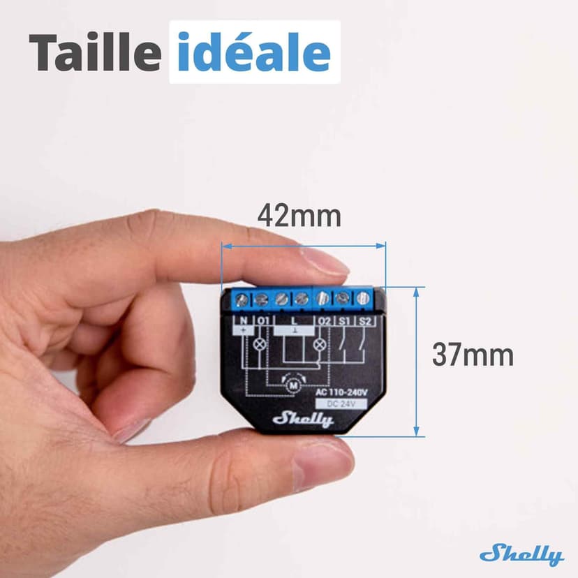 Shelly Plus 2PM - 16A | WiFi & Bluetooth 2-Channel Smart Switch with Power Metering | Home Automation | Roller Shutter Remote Control | Alexa & Google Home Compatibility | iOS Android App - 3