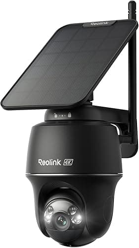 Reolink 4K Camera Solaire Exterieur WiFi sans Fil, 360°PT…
