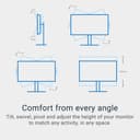 Dell 32 Plus Monitor - S3225QS, 4K UHD (3840x2160), 120Hz, VA, 4ms, AMD FreeSync Premium, 95% DCI-P3, HDR10, Height Adjust, Built-in Speakers, DisplayPort, 2 HDMI, 3 Year Warranty - 7