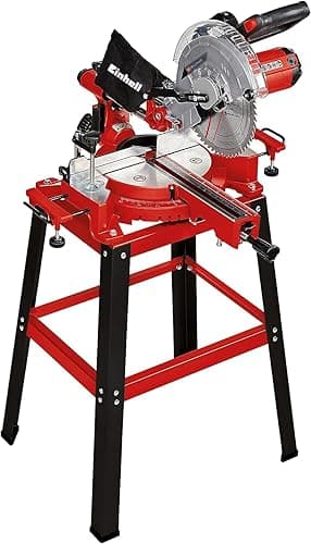 Einhell Scie à onglet radiale TC-SM 2531/2 U (1 900W, 4 800 tours/min, système de glissière intégré pour pièces jusqu’à 310mm de largeur, laser intégré, avec lame aux carbures de tungstène précise