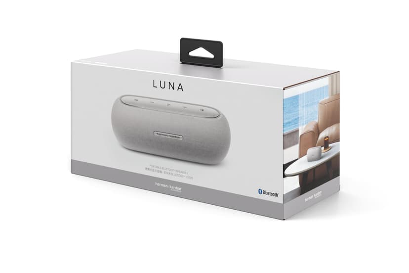 Harman Kardon Luna, Enceinte portable Bluetooth, autonomie de 12 h, étanche à l'eau et à la poussière IP67, son et basses puissantes, Gris - 6