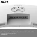 MSI Modern MD342CQPW 34" Curved Monitor UWQHD 1500R, 3440x1440 VA Panel, 21:9, KVM, Pip/PBP, 120Hz, 300 nits, Anti-Glare, Built-in Speakers, 3-Way Adjustable, HDMI 2.0b - 7