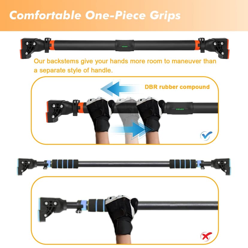 Barre de Traction, Barre de Traction sans Fixation, Barre de Tractions Porte,Installation sans Vis, Chargeable Jusqu'à 200 kg, Convient pour Une Largeur de Porte 72 cm-110 cm - 2