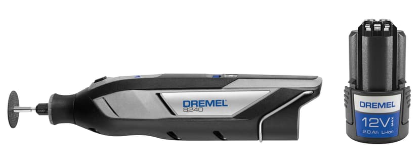 Dremel 8240 Battery Rotary Tool, 12V 3Ah Lithium-Ion Battery, Multifunctional Tool Set with 5 Accessories, Variable Speed 5,000-35,000/min, and Fast Charging Time - 4