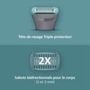 Philips Bodygroom série 3000 - Tondeuse pour hommes avec Triple protection, taille des poils et rasage des zones intimes, rasage de près qui respecte la peau, 100% étanche, autonomie 80 min, BG3480/15 - 4