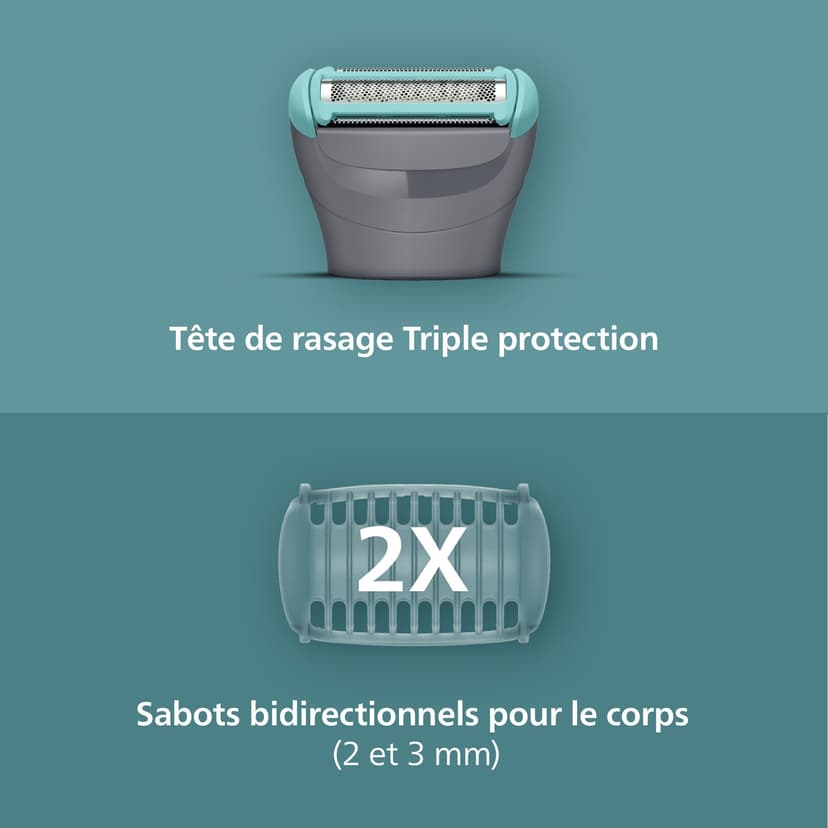 Philips Bodygroom série 3000 - Tondeuse pour hommes avec Triple protection, taille des poils et rasage des zones intimes, rasage de près qui respecte la peau, 100% étanche, autonomie 80 min, BG3480/15 - 4