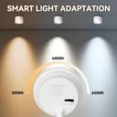 CANMEIJIA Surface Ceiling Spotlight Dimmable LED Ceiling Spotlight 7W Ø80x50mm Extra Flat 30° Pivotable 3000K/4000K/6500K Ceiling Spotlights Aluminium Downlight Round White 4 pcs - 4