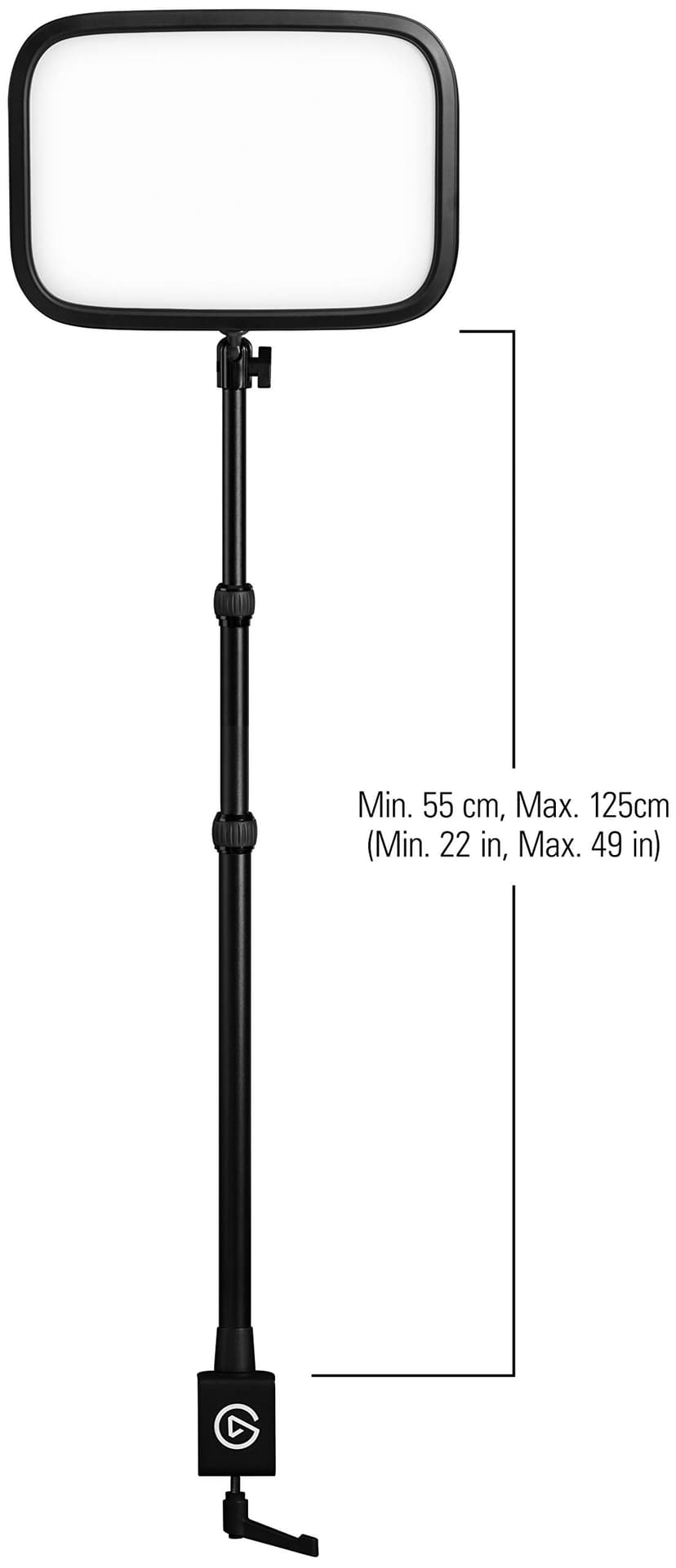 Elgato Key Light - Éclairage de studio pro 2 800 lumens avec pince pour bureau, pour streaming, enregistrement et visioconférence, avec température et luminosité réglables sur Mac, PC, iOS et Android - 3