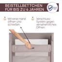 Chicco Next2Me Forever, Lit Bébé 3en1, Jusqu’à 4 Ans (22 Kg), Compatible avec Différents Lits, Berceau Bébé 3en1, Hauteur Réglable, Bonne Circulation de l'Air, 4 Roues, Matelas Inclus - 4