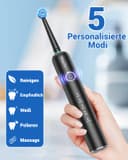 Rotating Electric Toothbrush with 8 Brush Heads (2 Types) for Adults and Kids, 60-Day Battery Life, Wireless Wall Charging Station, 5 Modes Power Toothbrush with Travel Case - 4