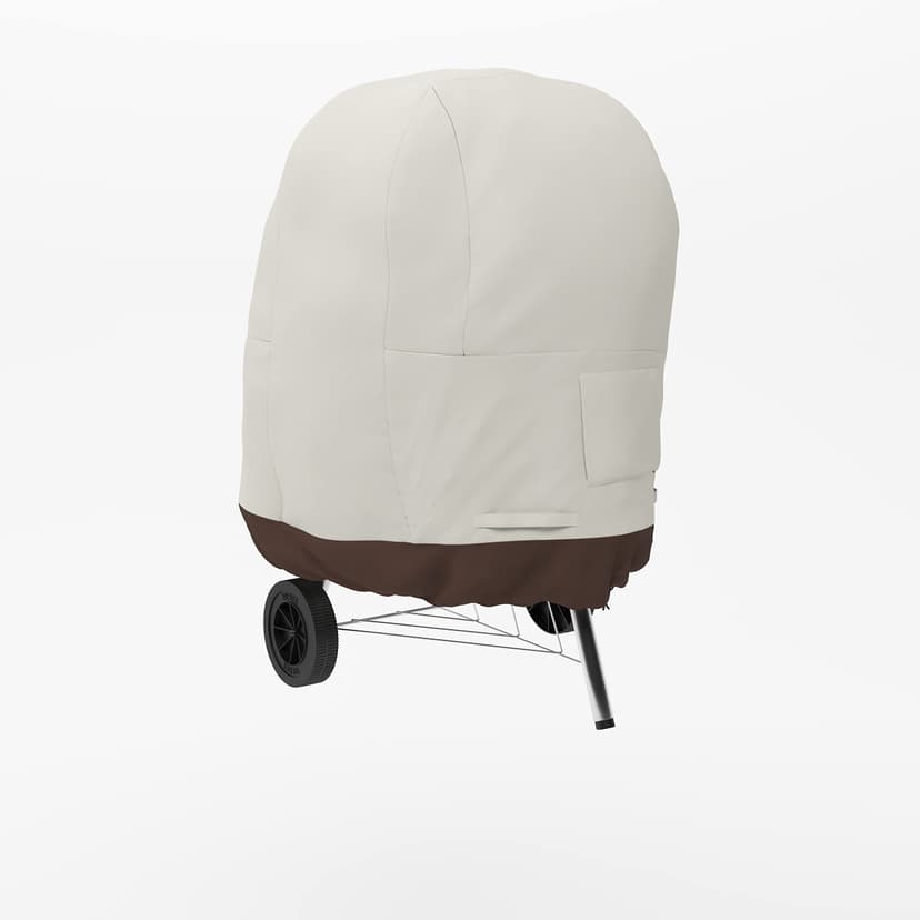 Amazon Basics Kettle Grill Cover, BBQ Cover, 67 cm, Ivory/Brown - 1