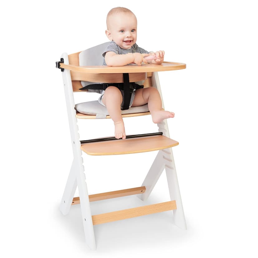 kk Kinderkraft Enock High Chair Cushion, Gray - 8