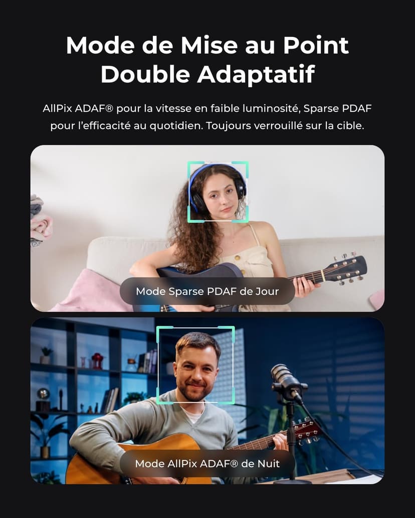 OBSBOT Tiny 3 AI-Powered Spatial Audio 4K Webcam, Caméra PTZ AI Tracking, Capteur 1/1,28", Tri-Mic, Controllo Vocale & Gestuale, 120FPS, HDR, Web cam pour PC, Portable, Streaming & Meeting, Switch 2. - 8
