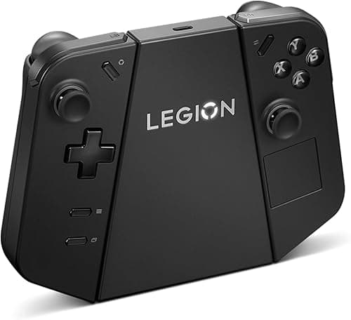 Lenovo Legion Go Controller Charging Station with Battery, USB-C & Pogo Contact Pins, 2850mAh, 1m USB-C to USB-A Cable, Shadow Black