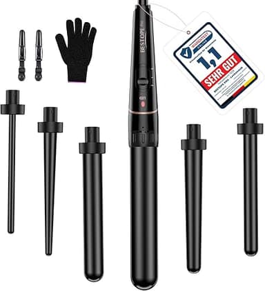 Set de Fer à Boucler pour Cheveux, BESTOPE PRO 6 en 1 Bou…