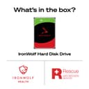 Seagate IronWolf 6TB, Internal NAS HDD, CMR 3.5 Inch, SATA 6GB/s, 5400 RPM, 256MB Cache for RAID NAS, Data Rescue Services, Frustration Free Packaging (ST6000VNZ06) - 3