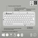 Logitech Pebble Keys 2 K380s - AZERTY French Layout, White - 6