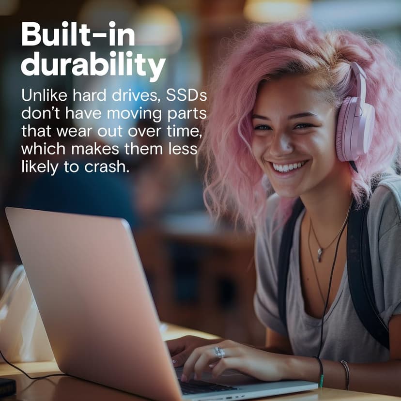 Crucial BX500 SATA SSD 2TB, 2.5", Up to 540MB/s, Laptop and Desktop (PC) Compatible, 3D NAND, Dynamic Write Acceleration, Internal Solid State Drive - CT2000BX500SSD101 - 2
