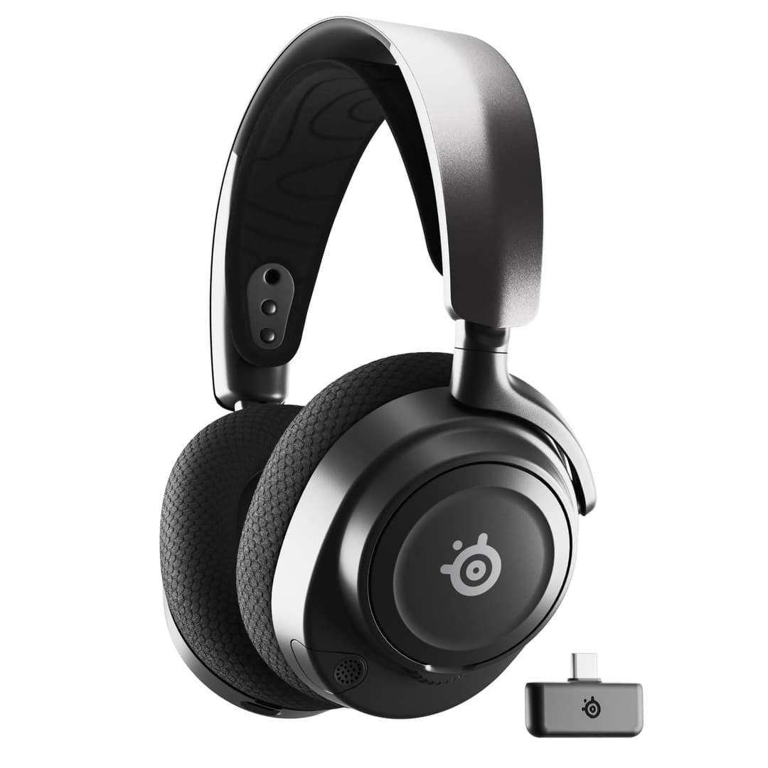 SteelSeries Arctis Nova 7 Wireless Multi-Platform Gaming Headset - Neodymium Magnetic Drivers - Dual Wireless 2.4GHz & Bluetooth - 38H USB-C Battery - ClearCast Gen2 AI Mic - PC, PS5, Mobile