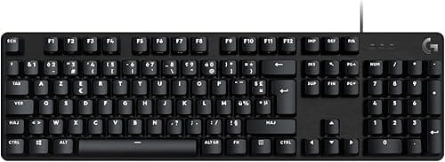 Logitech G413 SE Full-Size Mechanical Gaming Keyboard - Backlit Keyboard with Tactile Mechanical Switches, AZERTY French Layout - Black