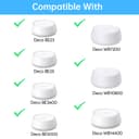 XLTTYWL Deco WiFi 7 Wall Mount Kit, Deco BE23/BE25/BE3600/BE5000 Router Mount Bracket Optimize Space&Cable Management for TP Decos 7 Dual-Band WiFi 7 Mesh Wi-Fi System (White, 2 Pack) - 5