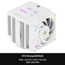 Thermalright TR Phantom Spirit 120 Digital SNOW Refroidisseur d'air, 7 caloducs, double ventilateur PWM 120 mm, prise en charge de AM4/AM5/Intel lga1700/115X/1200/1851 - 2