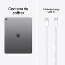 Apple iPad Air 13 Pouces (M4) : Écran Liquid Retina, 256 Go, Caméras Avant/arrière 12 MP, Wi‑FI 7 avec Apple N1, Touch ID, Autonomie d’Une journée – Gris sidéral - 6