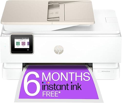 HP Envy Photo 7934 All in One Printer | Wireless | Print, Scan & Copy | 6 months free Instant Ink | Automatic 2-sided photo printing | Touchscreen | Dedicated Photo tray | Automatic Document Feeder