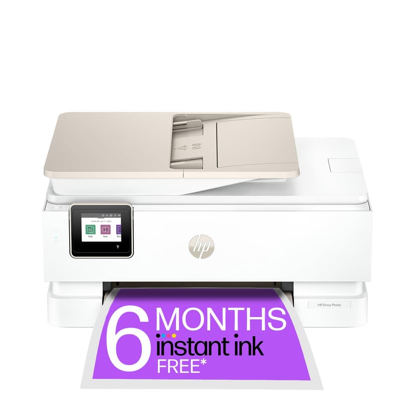 HP Envy Photo 7934 All in One Printer | Wireless | Print, Scan & Copy | 6 months free Instant Ink | Automatic 2-sided photo printing | Touchscreen | Dedicated Photo tray | Automatic Document Feeder - 1