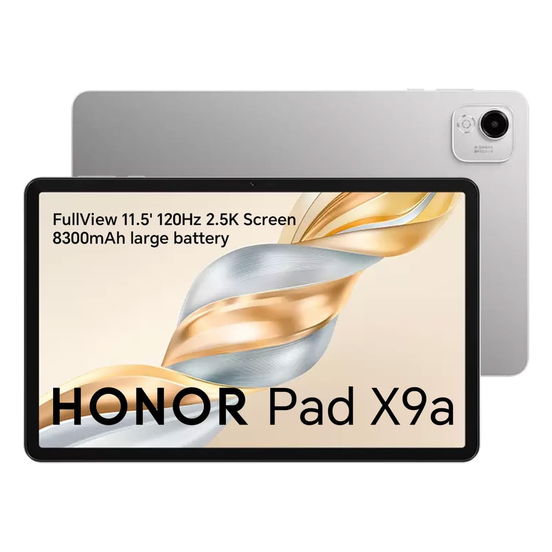 HONOR Pad X9a 11.5-inch Wi-Fi Tablet 6GB+128GB, 120Hz FullView Display, 8300mAh Battery, 4 Speakers, Metal Body, Android 15, Gray