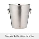Viners Barware 4 Litre Champagne Bucket, Silver - 2