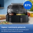 Philips Airfryer Série 5000 - Air Fryer double panier avec cuisson vapeur, 9L, RapidAir, 19 modes de cuisson, jusqu'à 90% de matières grasses en moins, AirSteam, nettoyage vapeur, HomeID (NA550/00) - 8