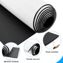 Self Adhesive Foam Roll, 300mm(W) x 1.5mm(T) x 3m(L) Foam Sheets, DIY Multifunction Neoprene Rubber Sheets Pads for Furniture Protection, Non-Slip, Sound Insulation, Shock Absorption (Black) - 4