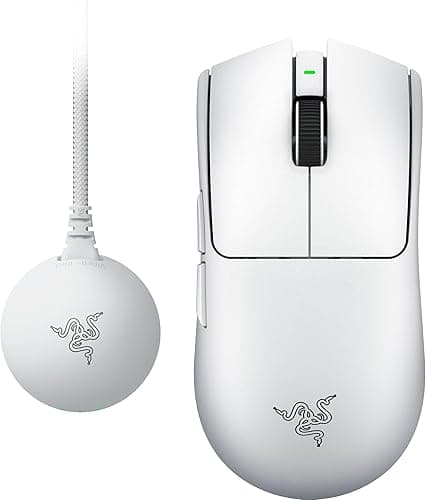 Razer Viper V4 Pro - Wireless symmetrical e-sports gaming mouse - Ultra-lightweight 50g - HyperSpeed Gen-2 up to 8 KHz polling - Focus Pro 50K sensor - Optical scroll wheel - PC/Mac | White