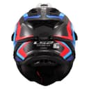 LS2, Casque Moto Cross Explorer Carbon Frontier II Gloss White Blue, L - 2