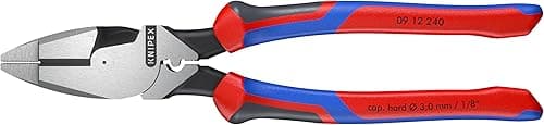 KNIPEX Lineman's Pliers American Style with Comfort Handles 240 mm, 09 12 240