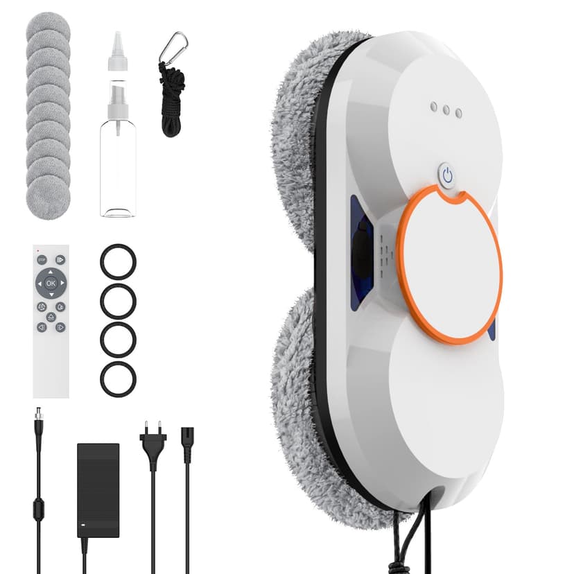 Robot Window Cleaner, 5600Pa Robot Glass Cleaner with Dou… - 1